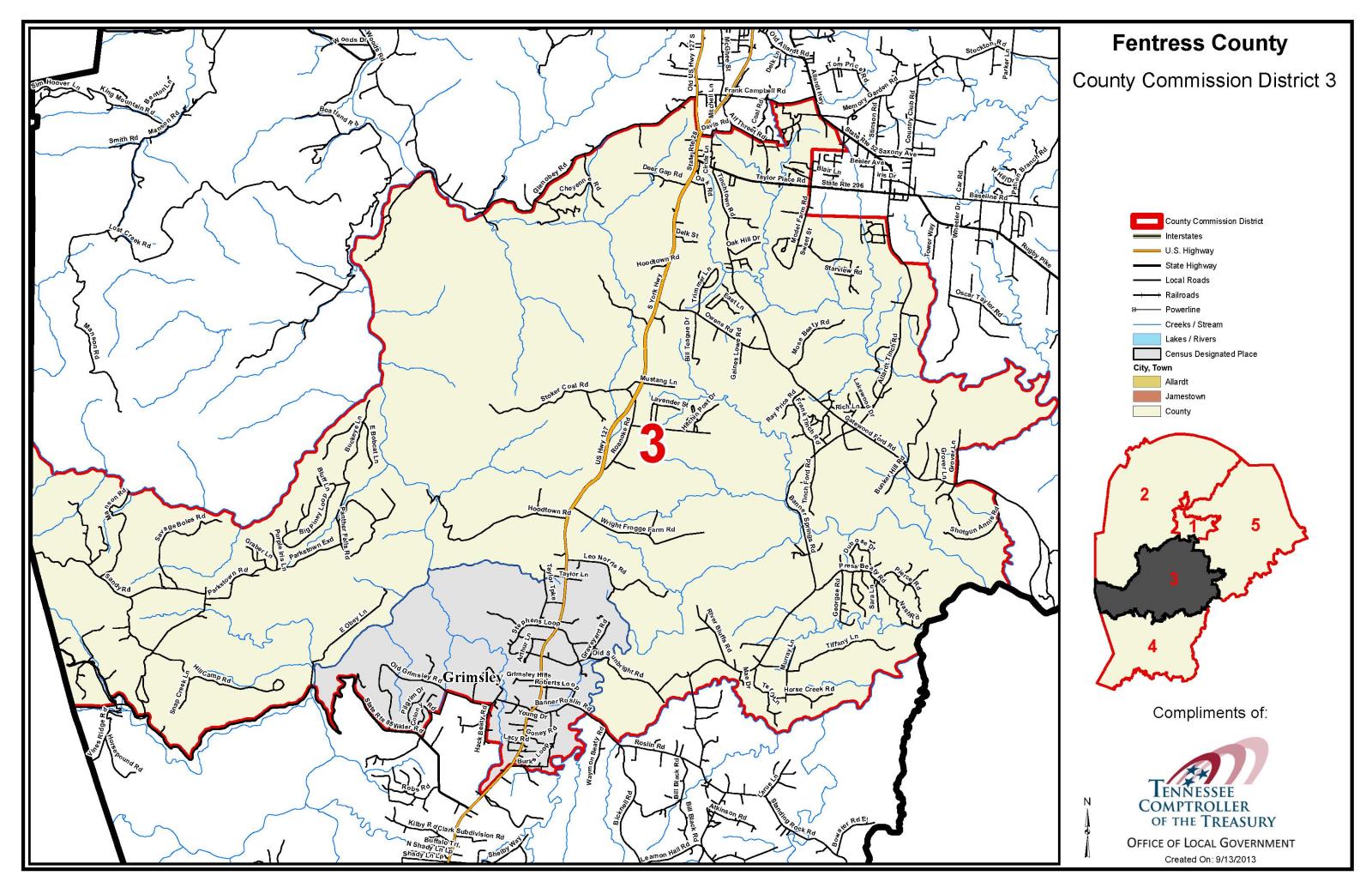 Maps Fentress County
