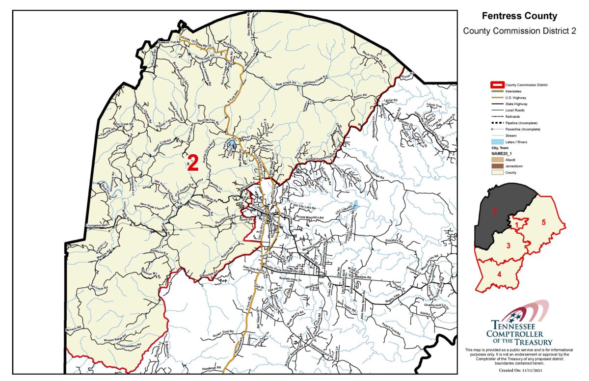 Maps Fentress County